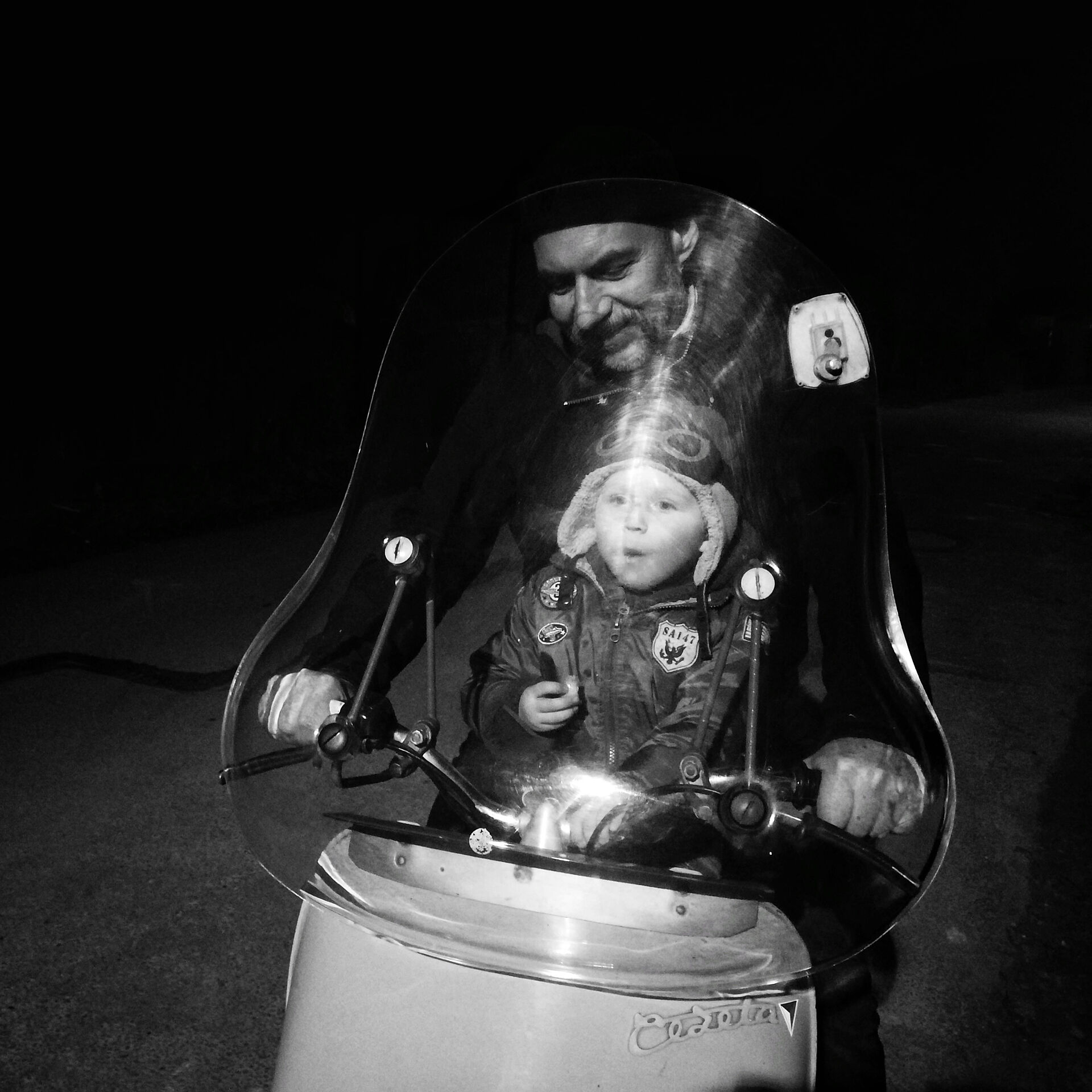 On a Scooter