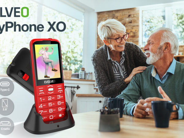 EVOLVEO uvádí na trh tlačítkový telefon EasyPhone XO. Je navržen pro seniory i malé děti
