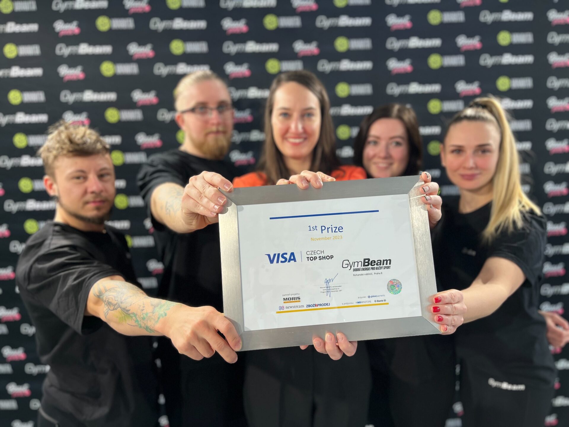 GymBeam Fitness Hub získal ocenění Visa Czech Top Shop! Připisuje tak do portfolia další velký letošní úspěch.