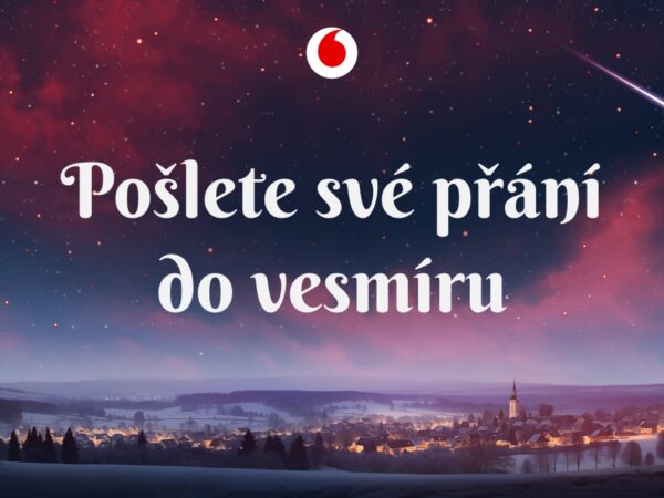 Vodafone se letos nedrží nohama na zemi – s pomocí satelitu vystřelí vánoční přání svých zákazníků až ke hvězdám