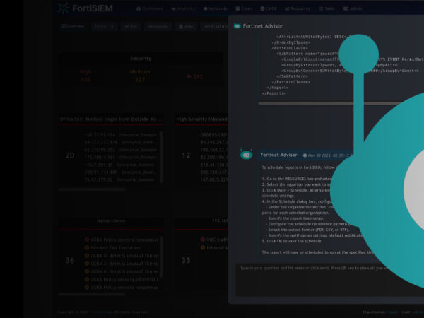 Představuje se Fortinet Advisor, asistent založený na generativní umělé inteligenci, který urychluje vyšetřování hrozeb a nápravu