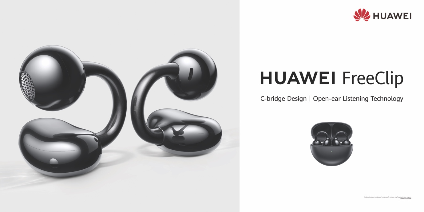 Huawei přináší revoluci v oblasti plně bezdrátového poslechu a představuje open-ear sluchátka FreeClip