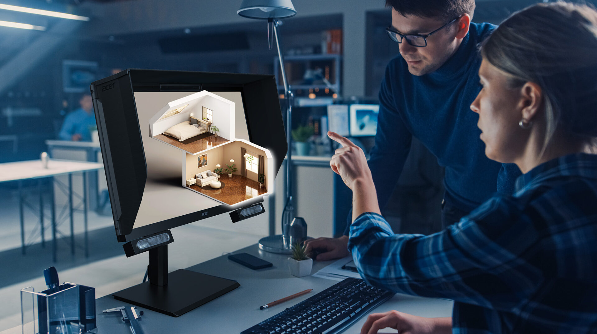 Acer rozšiřuje portfolio produktů SpatialLabs se stereoskopickým 3D zobrazením o nový notebook a herní monitor