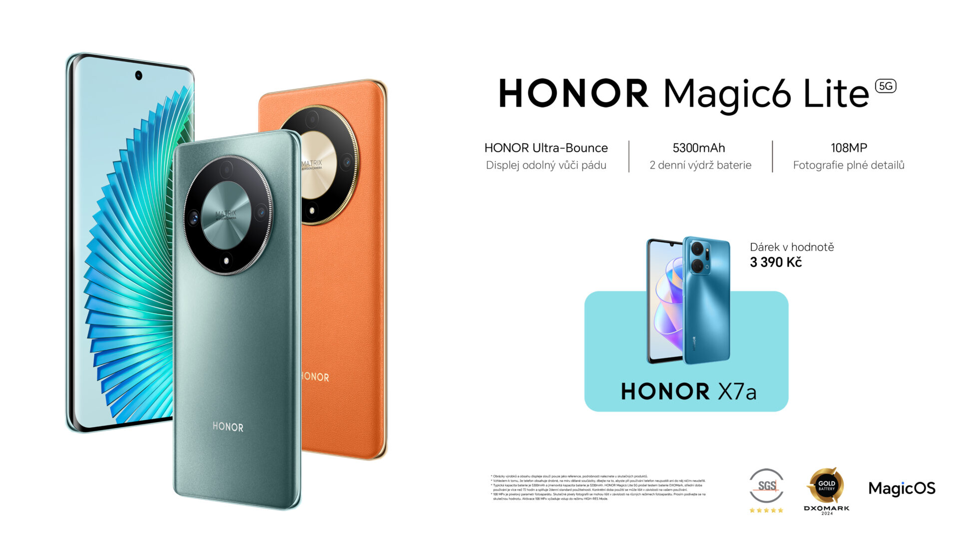 Displej chytrého telefonu HONOR Magic6 Lite odolá poškrábání a nezničí vaši peněženku