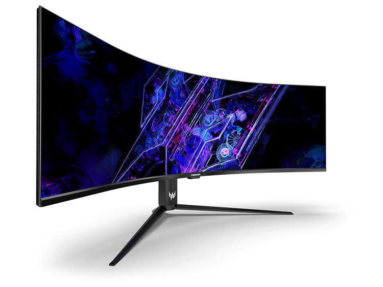 Acer představuje zakřivené monitory OLED a MiniLED pro náruživé hráče počítačových her