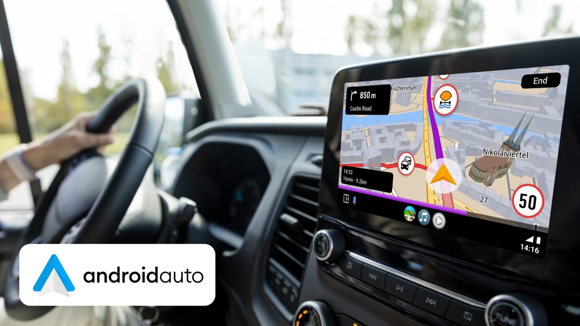 Řidiči kamionů a karavanů mohou vyjet vstříc nové sezóně se Sygicem propojeným přes Android Auto