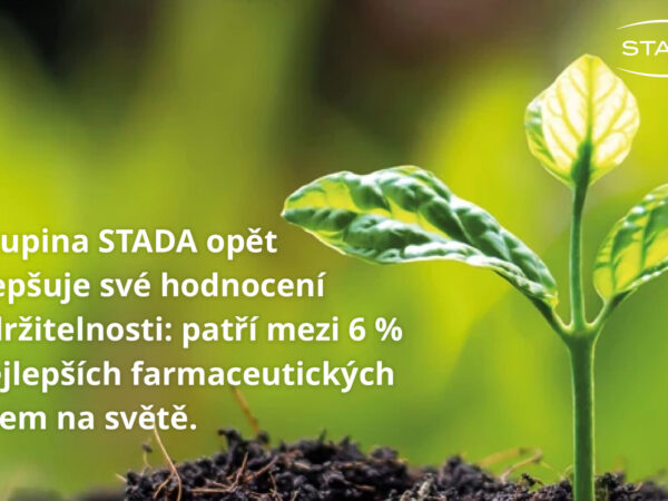 STADA opět zlepšila hodnocení udržitelnosti: patří mezi 6 % nejlepších farmaceutických firem na světě