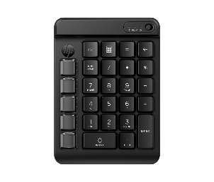 A black keyboard with white numbers  Description automatically generated