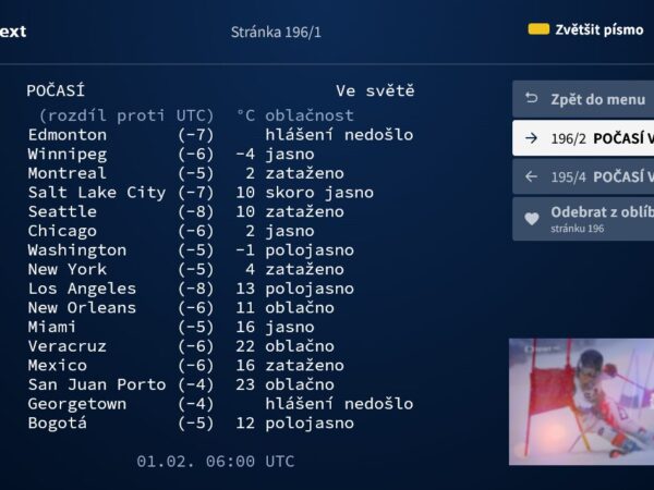 Česká televize spustila novou verzi hybridní aplikace Teletext postavené na internetové technologii. iVysílání je na dalších dvou Smart TV platformách