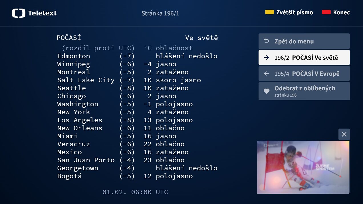 Česká televize spustila novou verzi hybridní aplikace Teletext postavené na internetové technologii. iVysílání je na dalších dvou Smart TV platformách