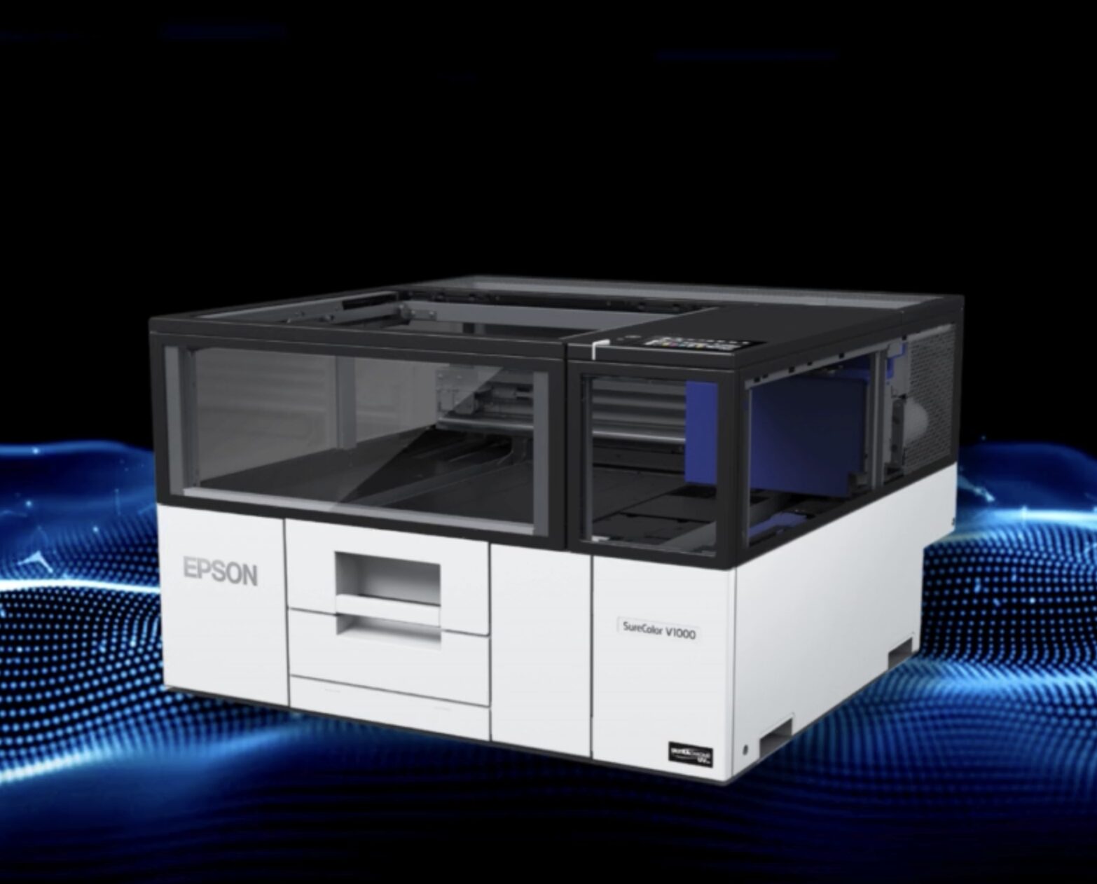 Společnost Epson se v roce 2024 zúčastní veletrhu Fespa, na kterém poprvé představí svoji první plochou kompaktní UV tiskárnu (SC-V1000) a novou základní hybridní DTG tiskárnu (SC-F1000)