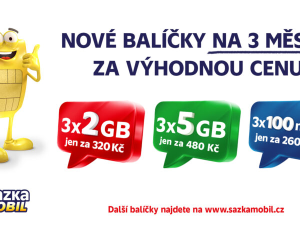 SAZKAmobil přichází s jarní nabídkou nových předplacených balíčků na tři měsíce za výhodnou cenu 