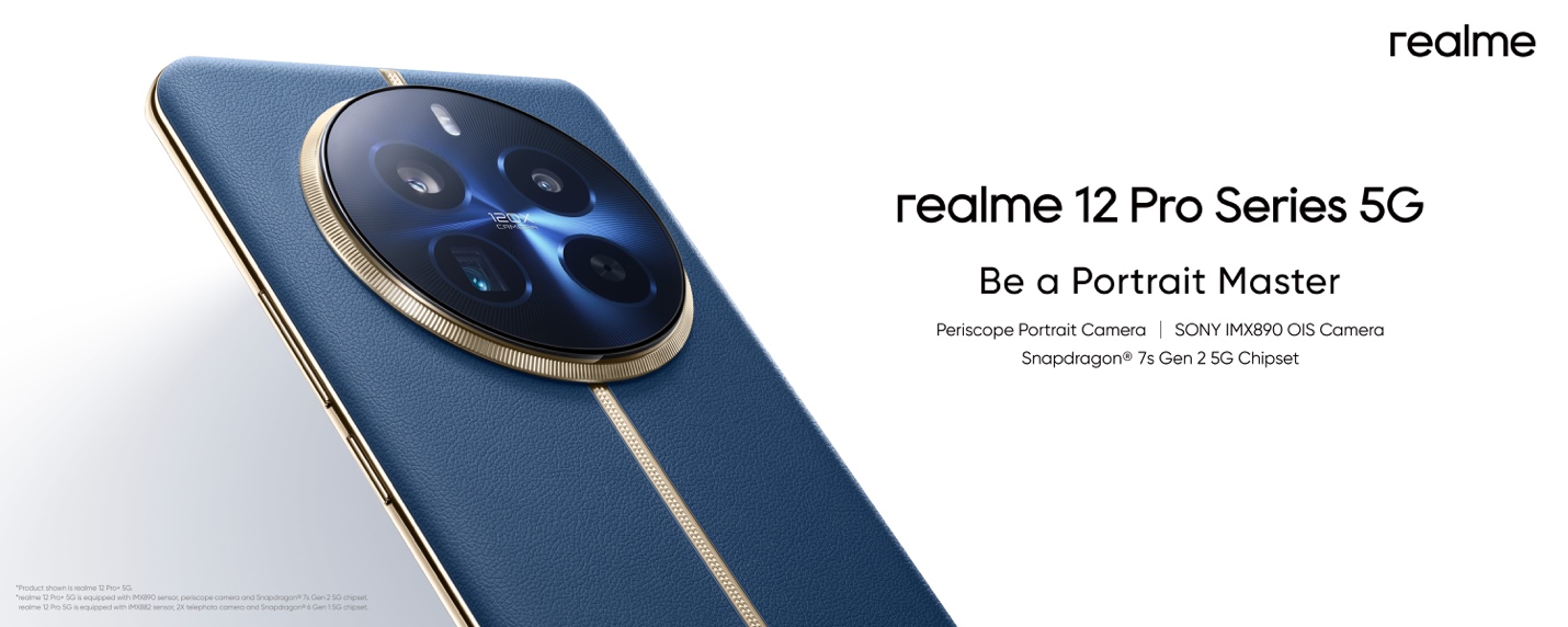 Mistr portrétů z řady realme 12 Pro 5G přichází s nejlepším periskopickým teleobjektivem