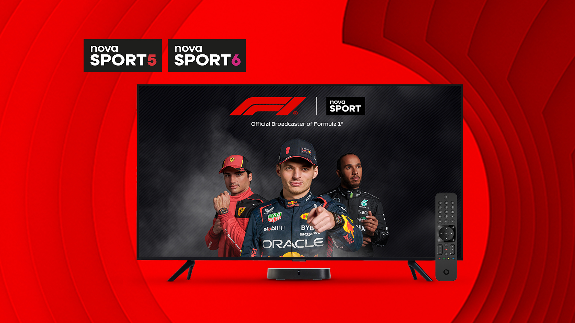 Formule 1 a Moto GP se nově prohání na Vodafone TV, která rozšiřuje svou nabídku o kanály Nova Sport 5 a 6