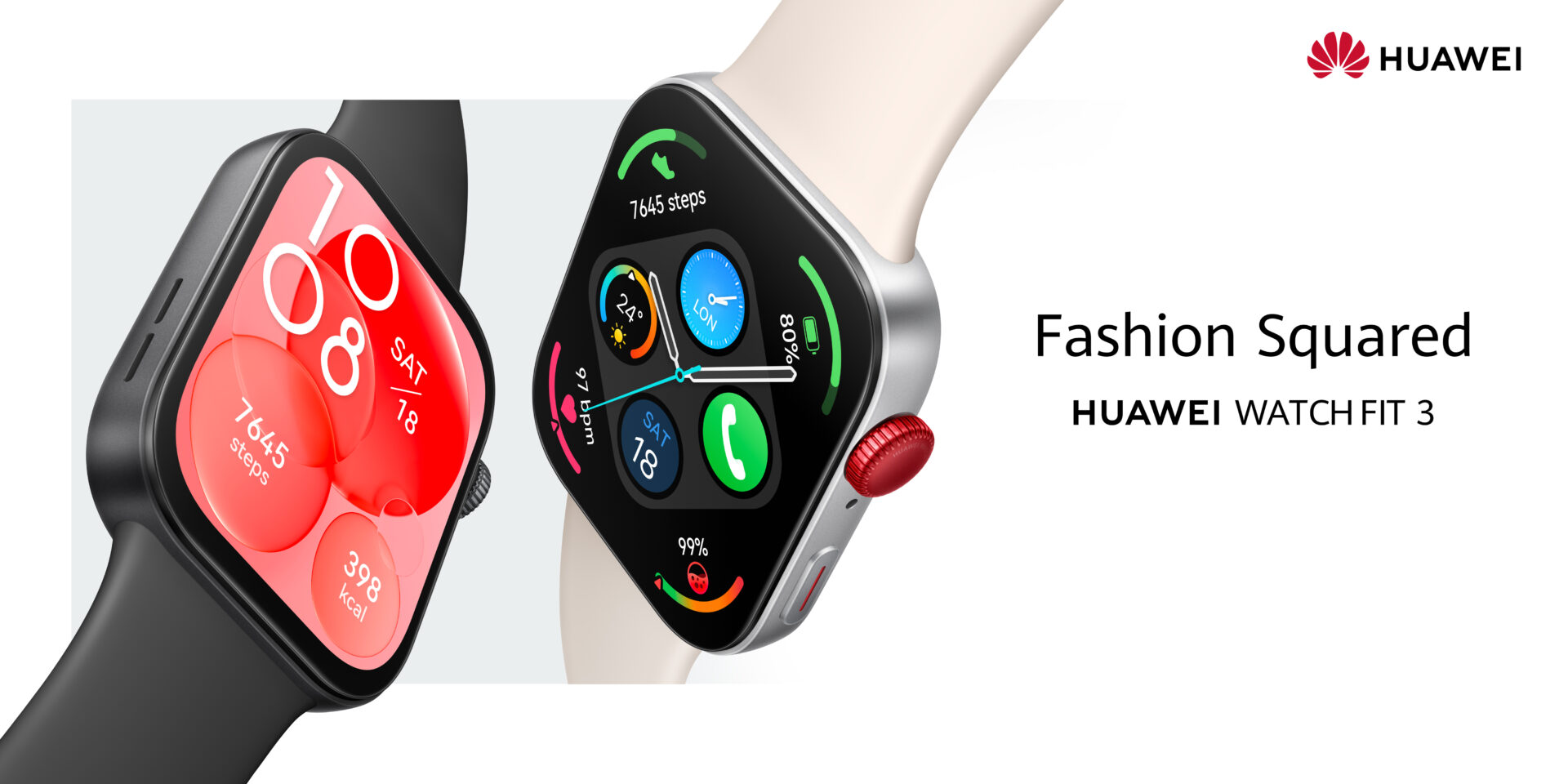 Společnost Huawei představila novinku mezi chytrými hodinkami. Huawei Watch Fit 3 přichází s novými technologiemi a designem