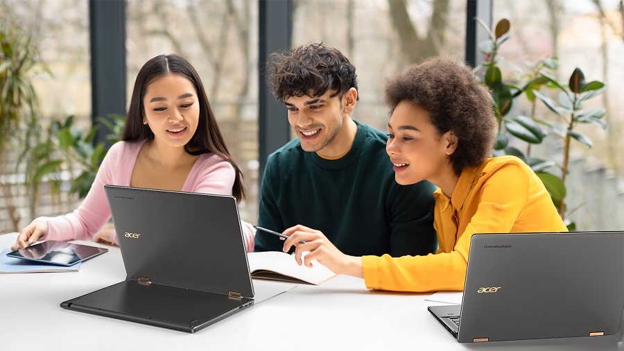 Acer představuje prémiové chromebooky Chromebook Plus pro lepší produktivitu a hraní her s integrovanou umělou inteligencí Google AI