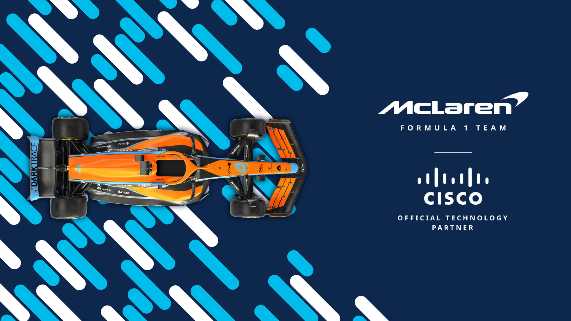 Bezpečnostní technologie Cisco ochrání závodní tým formule 1 McLaren Racing