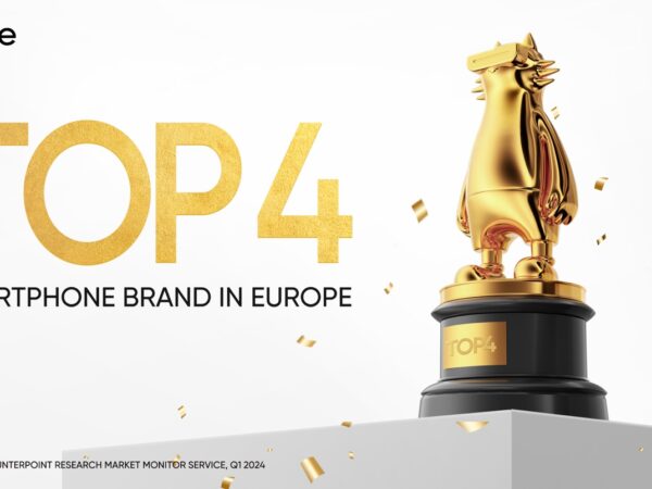 realme se v 1. čtvrtletí 2024 vyšvihlo mezi čtyři nejlepší značky chytrých telefonů v Evropě s pozoruhodným růstem 59%