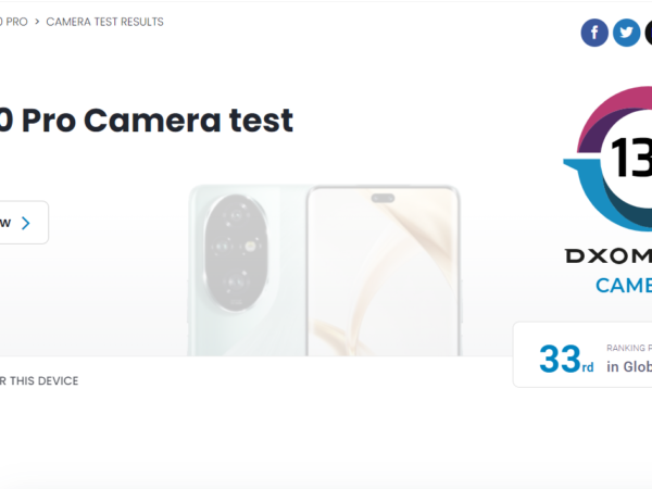 HONOR 200 Pro a HONOR 200 získaly za mimořádně výkonný fotoaparát ocenění DXOMARK Silver Label