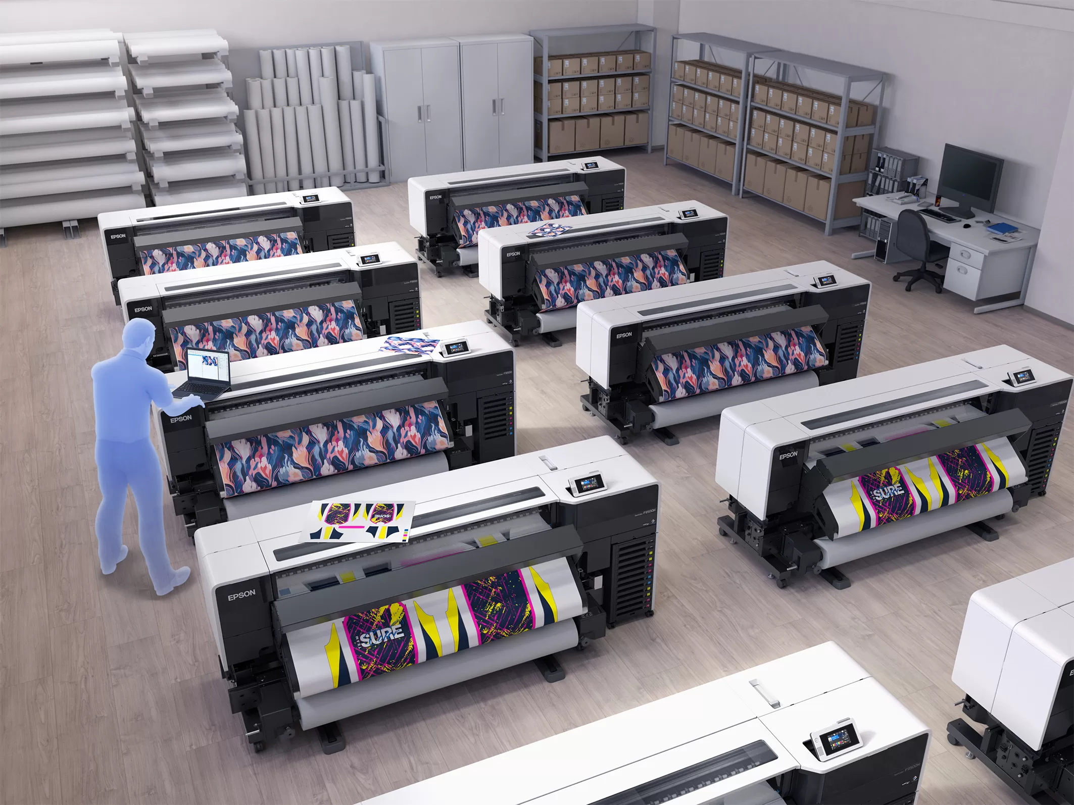 Epson na veletrhu FESPA 2025: Zaměřeno na personalizaci a udržitelnější tisk na textil  