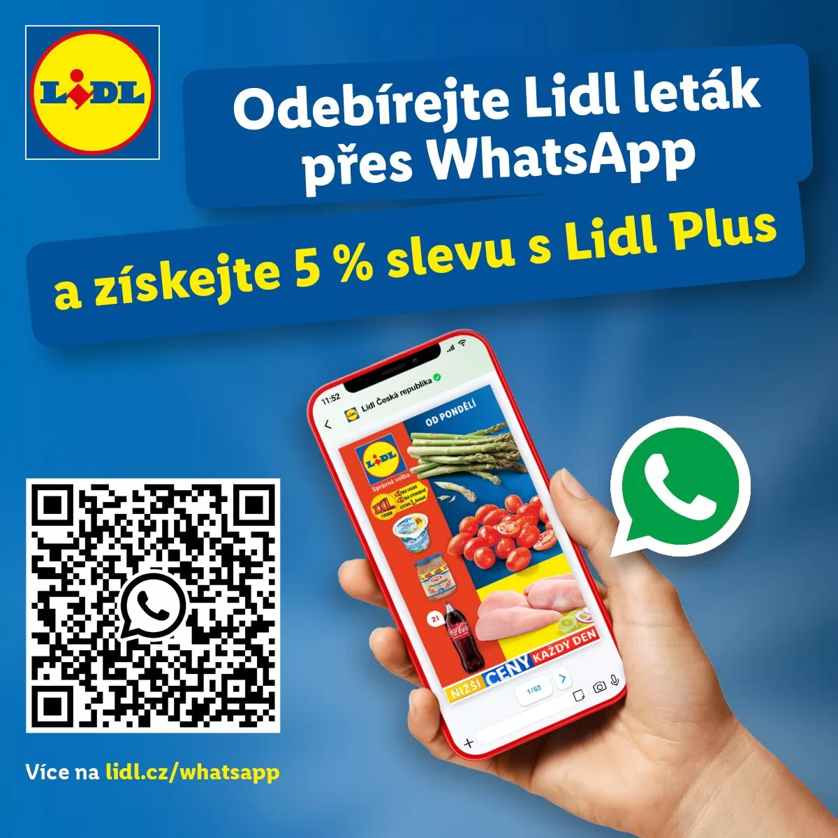 LIDL ZAČNE POSÍLAT LETÁKY PŘES APLIKACI WHATSAPP