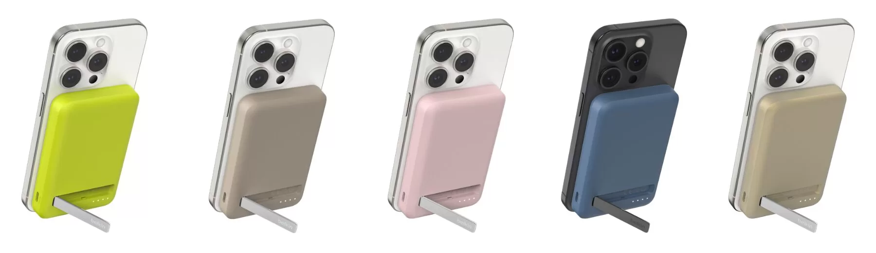 Belkin představuje novou barevnou řadu bezdrátových nabíjecích zdrojů s technologií Qi2