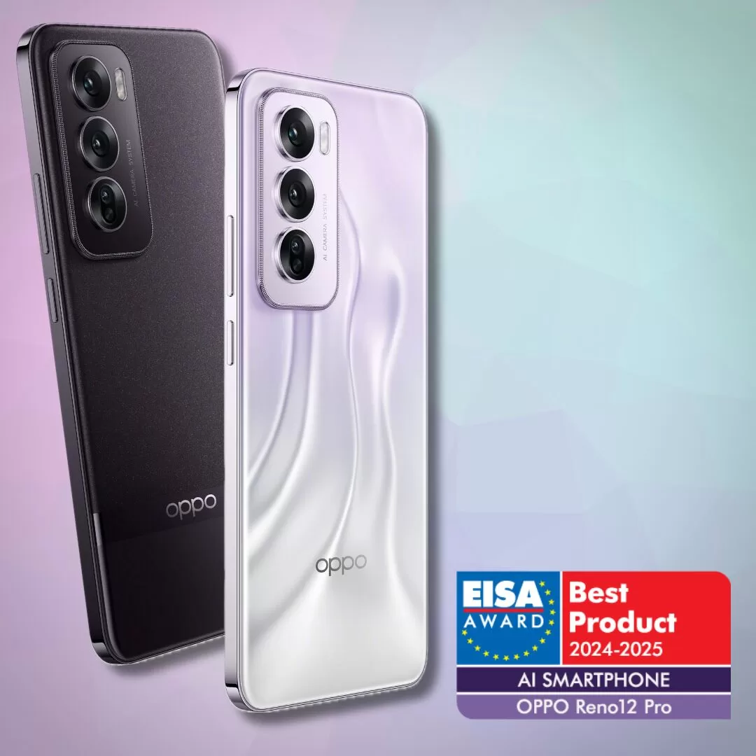 OPPO Reno12 Pro získalo ocenění EISA AI SMARTPHONE 2024-2025
