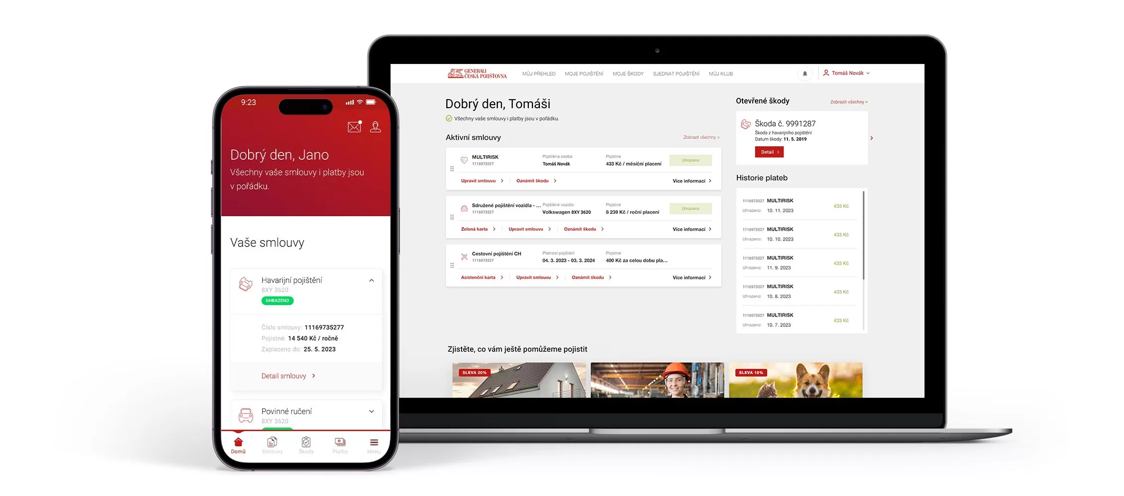 Moje Generali: nová mobilní aplikace i klientská zóna v jednom