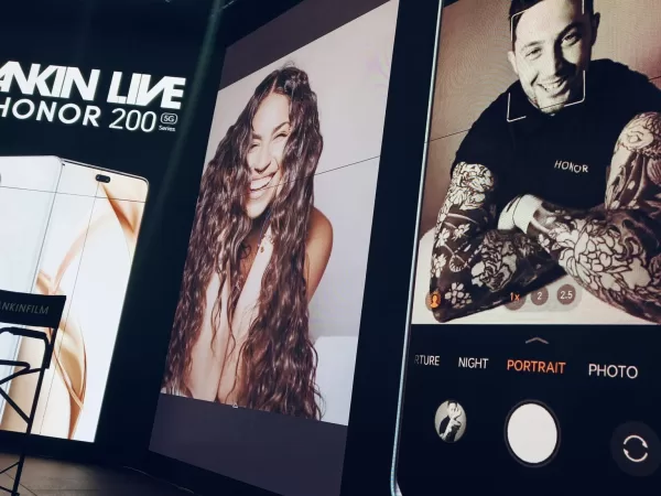 Společnost HONOR uspořádala v centru Londýna třídenní akci RankinLIVE oslavující portrétní funkce řady HONOR 200