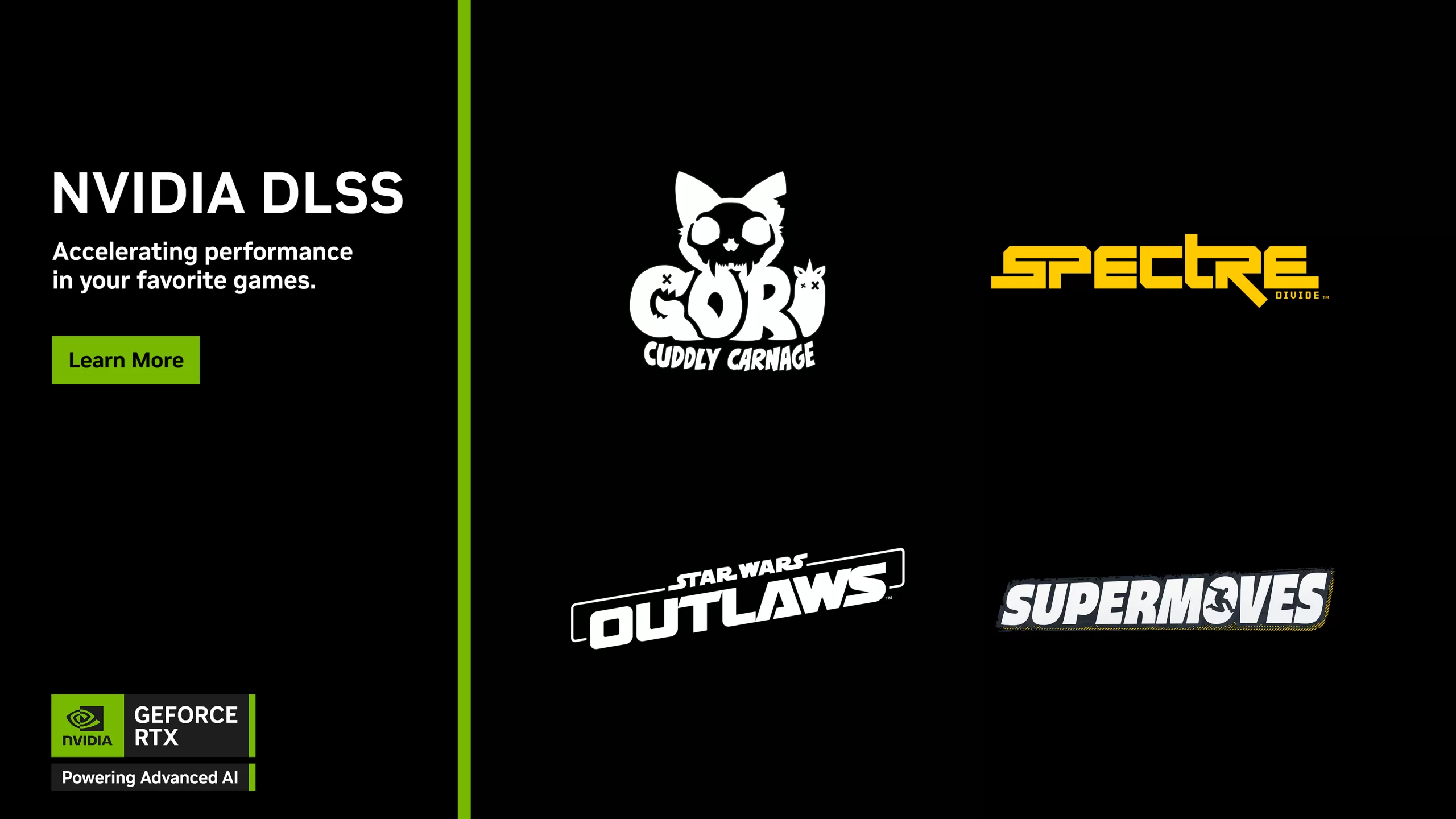 Star Wars Outlaws, Spectre Divide a další hry nabízejí DLSS už do vydání
