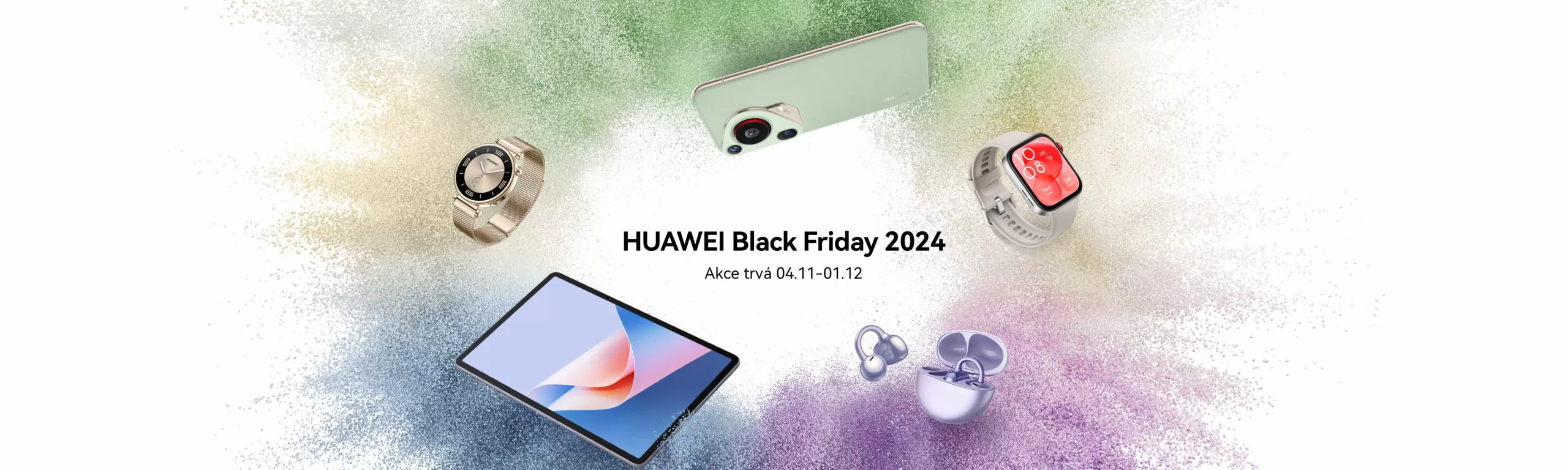 Black Friday a Cyber Monday: pořiďte si chytré hodinky, tablety i sluchátka značky Huawei se slevou až 40 %