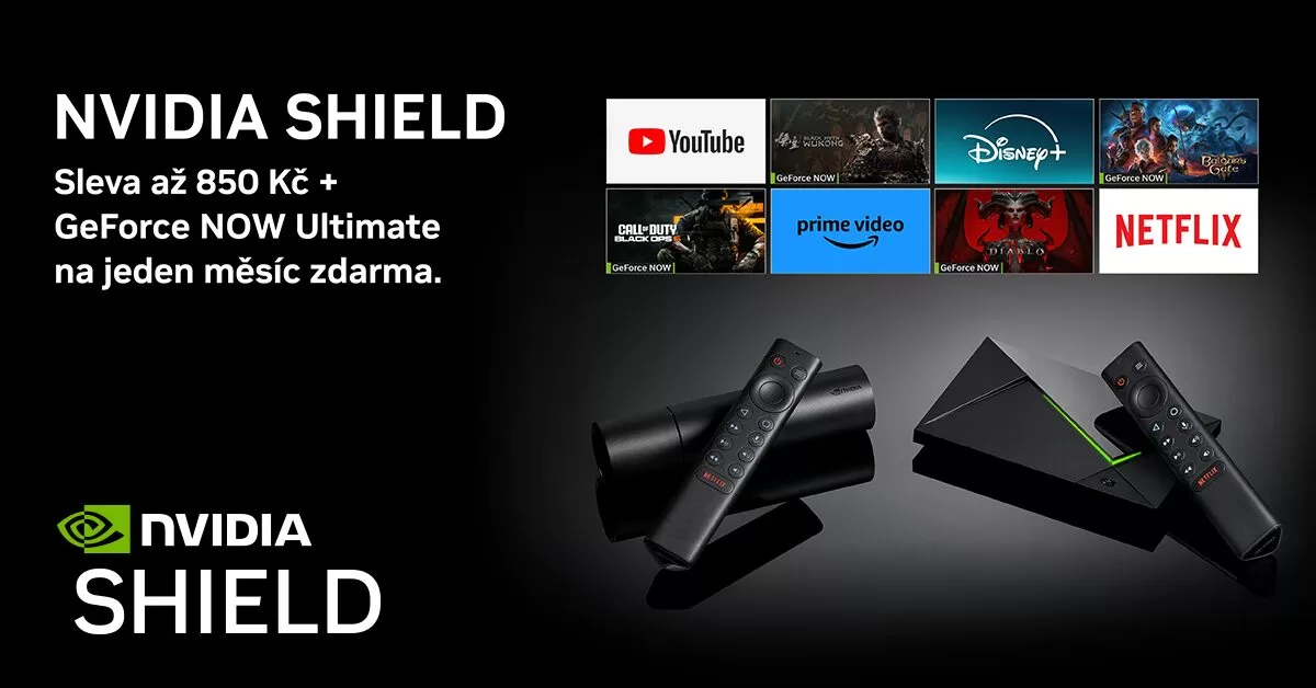 NVIDIA SHIELD TV nyní se slevou a předplatným GeForce Ultimate na měsíc