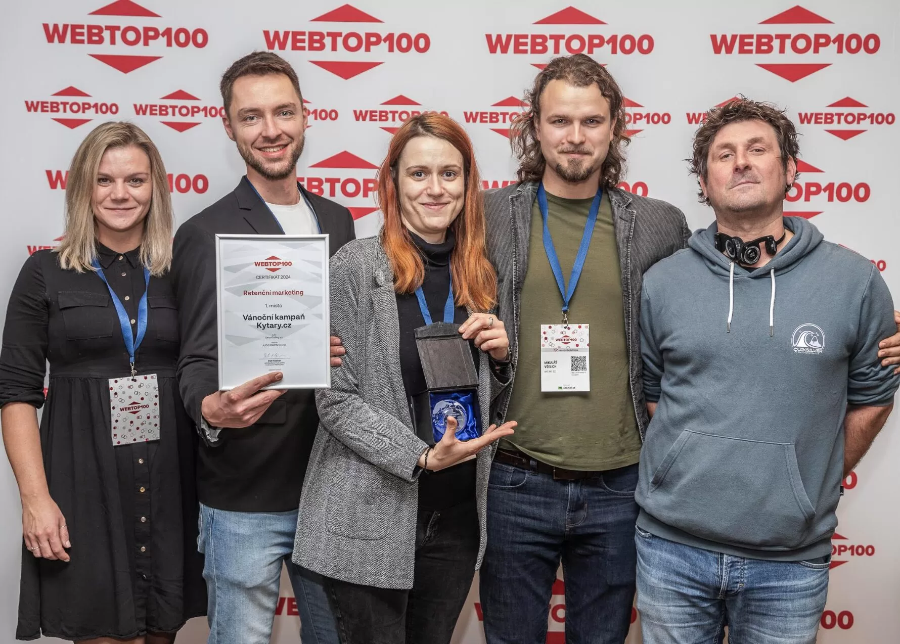SmartEmailing si z WebTop100 veze dvě ocenění. Bodovala vánoční kytarová kampaň i firemní podcast