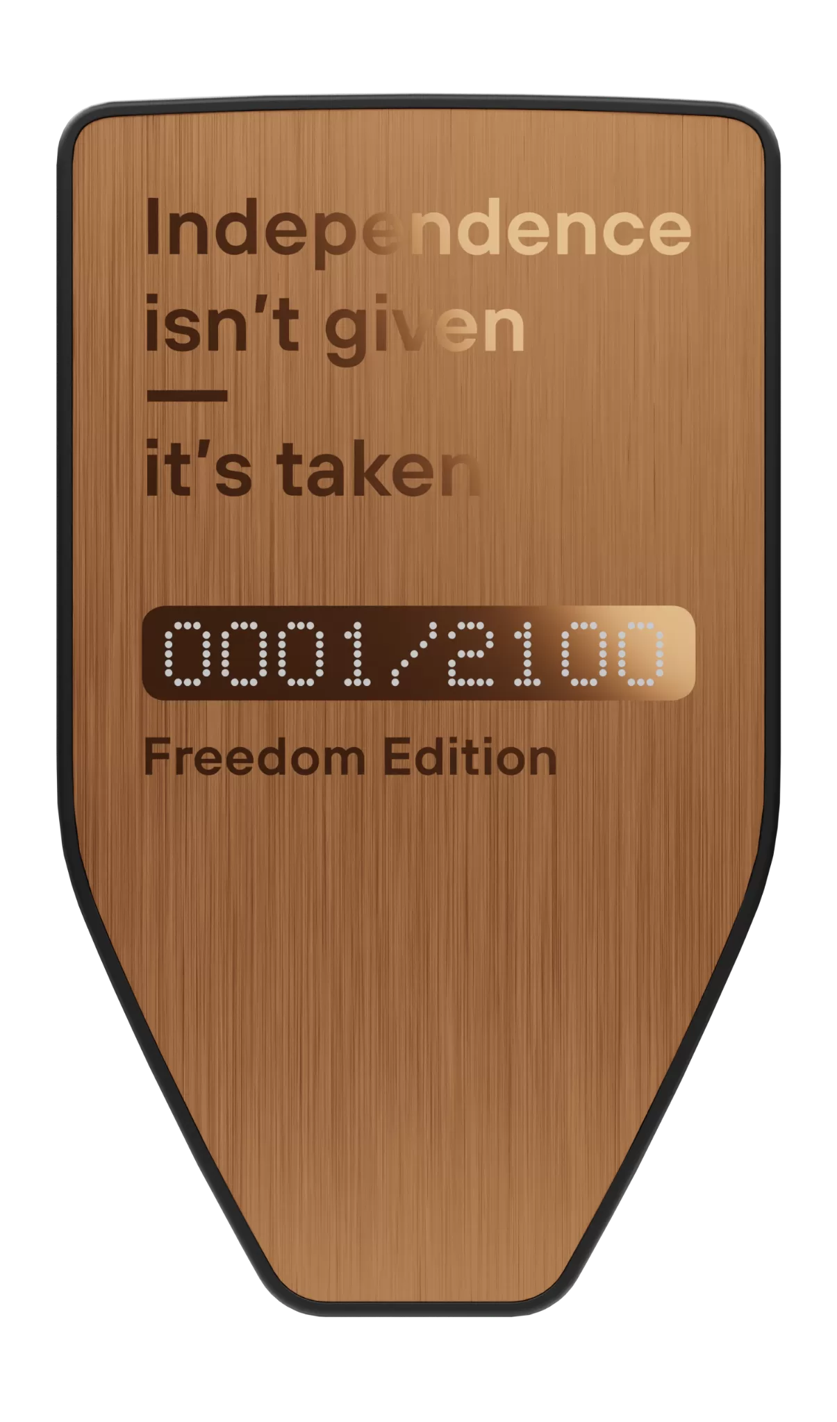 Trezor uvádí limitovanou edici kryptopeněženky Freedom Edition. Vyjde jen 2 100 očíslovaných kusů na celém světě