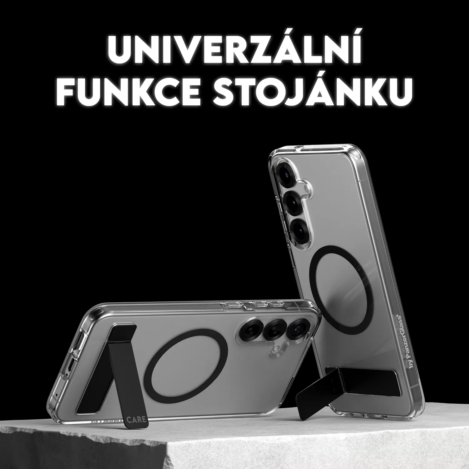 PanzerGlass® představuje příslušenství pro telefony Galaxy S25 v hlavní roli s keramickými skly a kryty PanzerGlass® CARE se zárukou proti žloutnutí