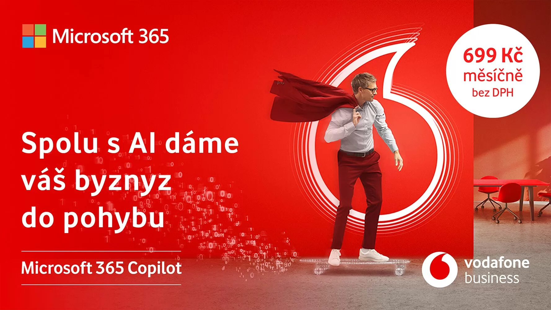 Vodafone Business přináší AI parťáka pro firmy: Microsoft 365 Copilot pomůže s každodenní rutinou