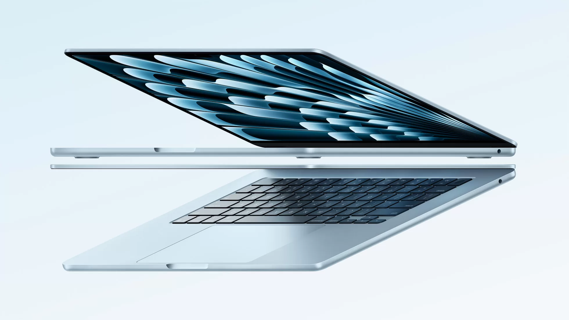 Apple představuje nový MacBook Air s ohromně výkonným čipem M4, nádherným novým blankytně modrým provedením a nižší základní cenou od 29 990 Kč