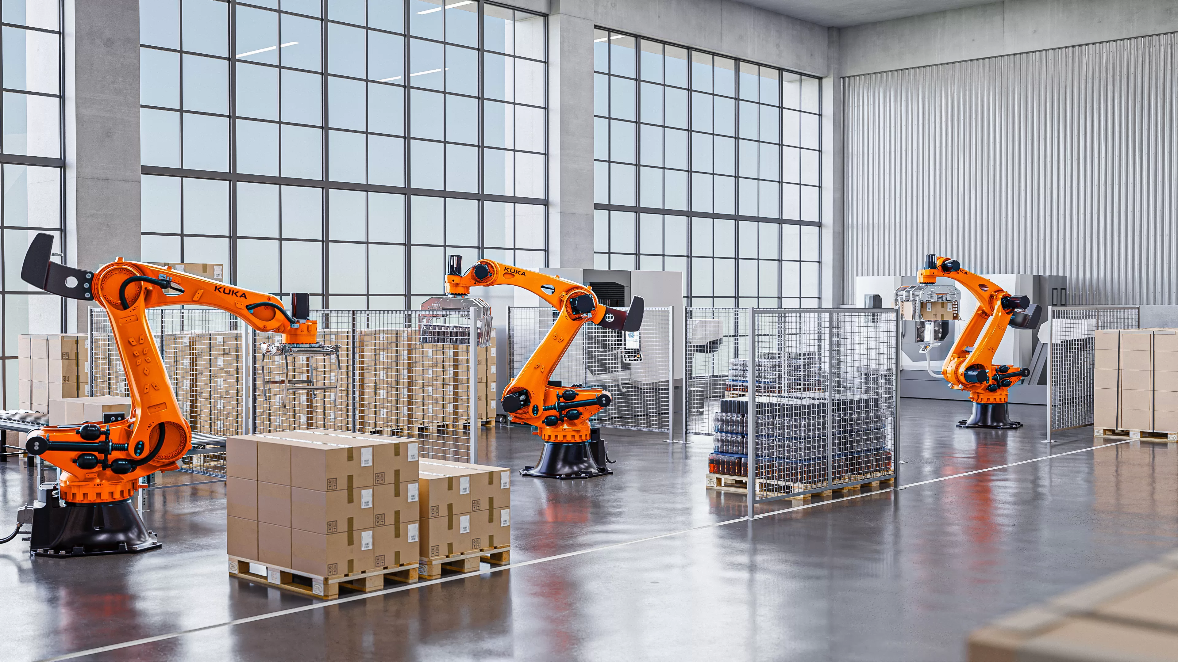 Flexibilní, výkonné, univerzální: paletizační roboty KUKA