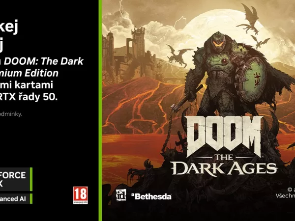 DOOM: The Dark Ages v akčním bundle k vybraným GeForce RTX řady 50