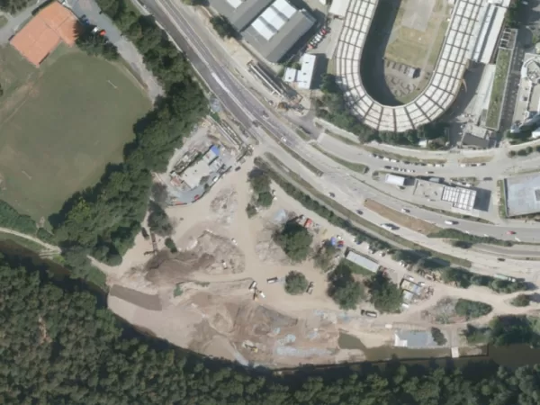 Detailnější pohled na Moravu a Slezsko. Východ Česka pokrývají nové letecké snímky v doposud nejvyšším rozlišení