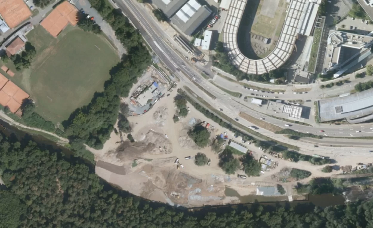 Detailnější pohled na Moravu a Slezsko. Východ Česka pokrývají nové letecké snímky v doposud nejvyšším rozlišení