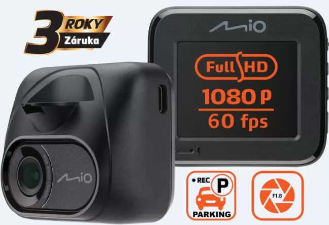 Mio MiVue C545 PRO: nová verze autokamery se Sony STARVIS  a natáčením po zaparkování s HDR a 60 fps kvalitě