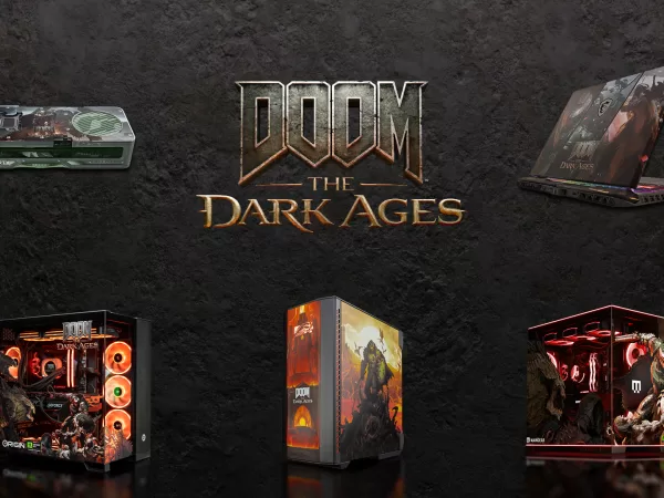 Limitované edice PC na motivy DOOM: The Dark Ages s GeForce RTX řady 50. Hráči po celém světě je mohou vyhrát