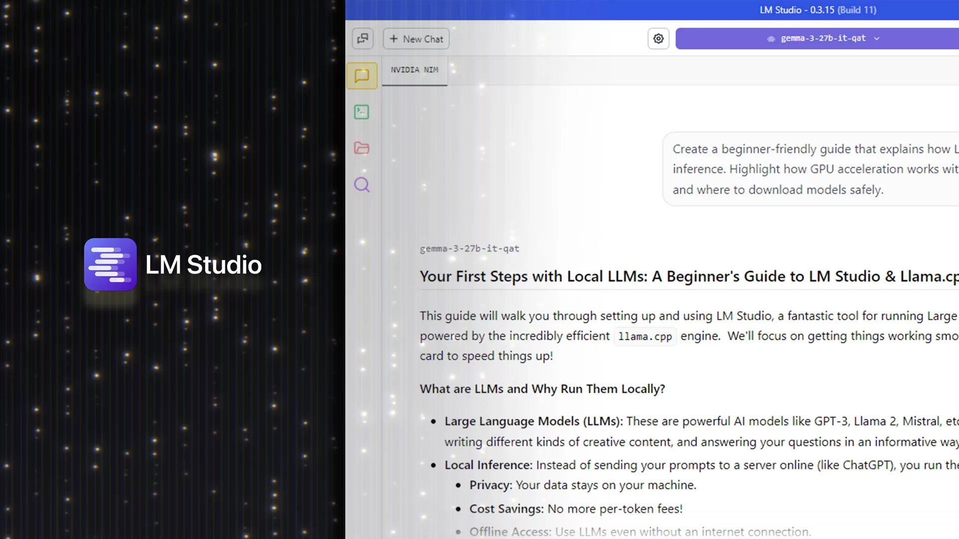 LM Studio akceleruje práci s LLM díky NVIDIA GeForce RTX a CUDA 12.8
