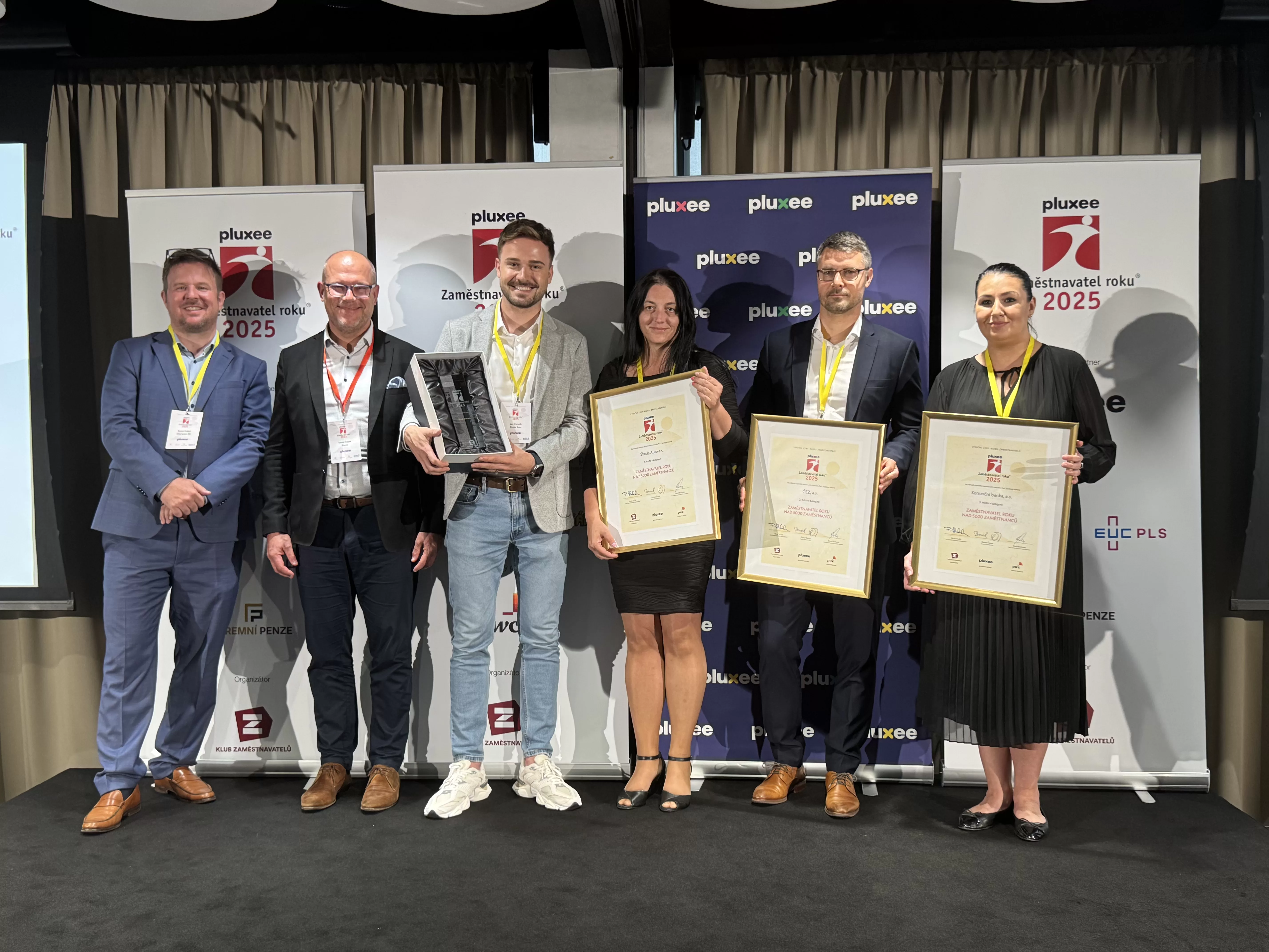 Pluxee Zaměstnavatel roku 2025 zná své vítěze: Prestižní ocenění potvrzuje sílu firemní kultury a význam zaměstnavatelských hodnot v době proměn pracovního trhu