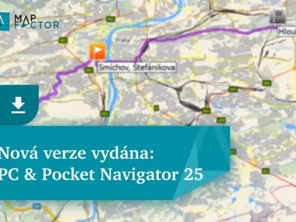 MapFactor uvádí Navigator 25 s aktualizovanými  offline mapami a vylepšenou možností integrace
