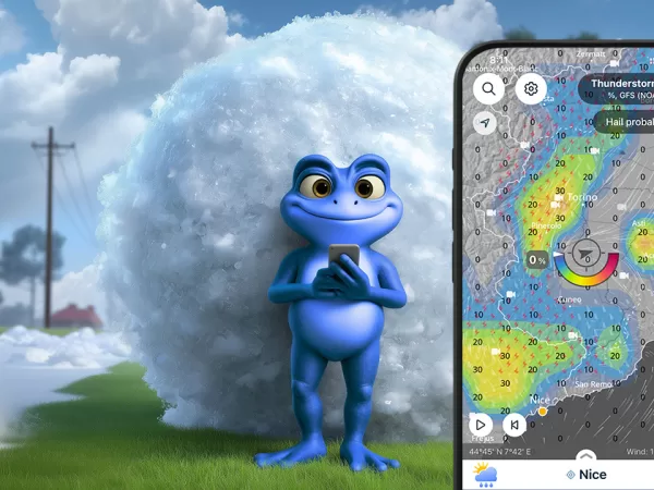 Aplikace Ventusky nově varuje před rizikem krupobití pomocí AI