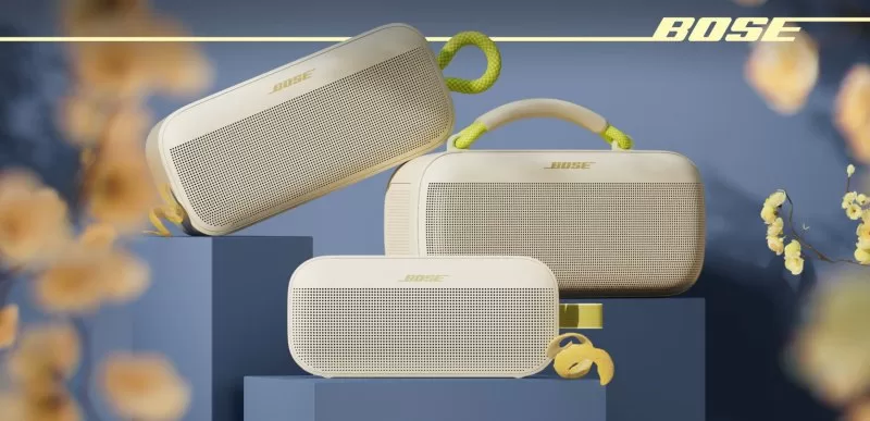 Bose přináší letní limitku reproduktorů v barvě Citrus Yellow – tři odolné modely, které plavou a hrají bez kompromisů