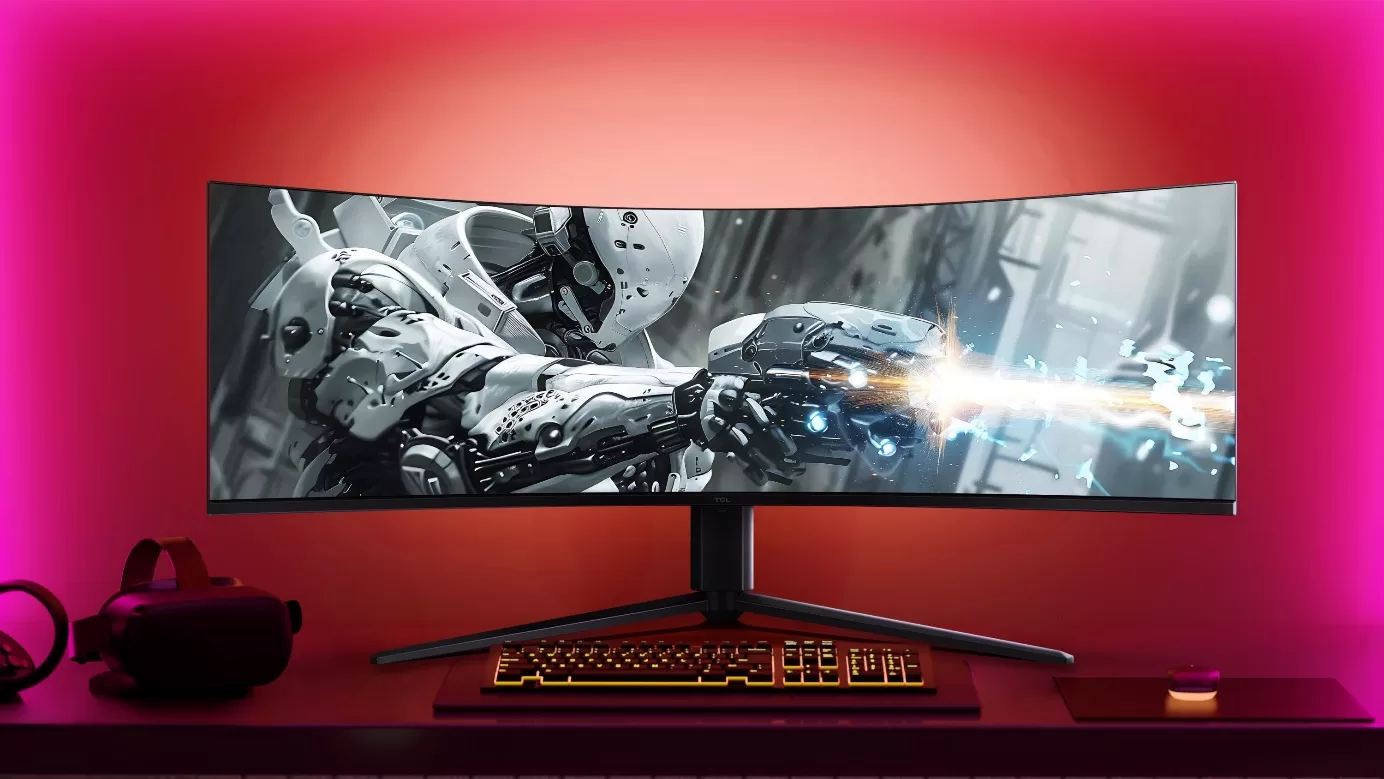 Produktivita i gaming: TCL uvádí ultra široký 57“ Dual 4K QD-Mini LED herní monitor