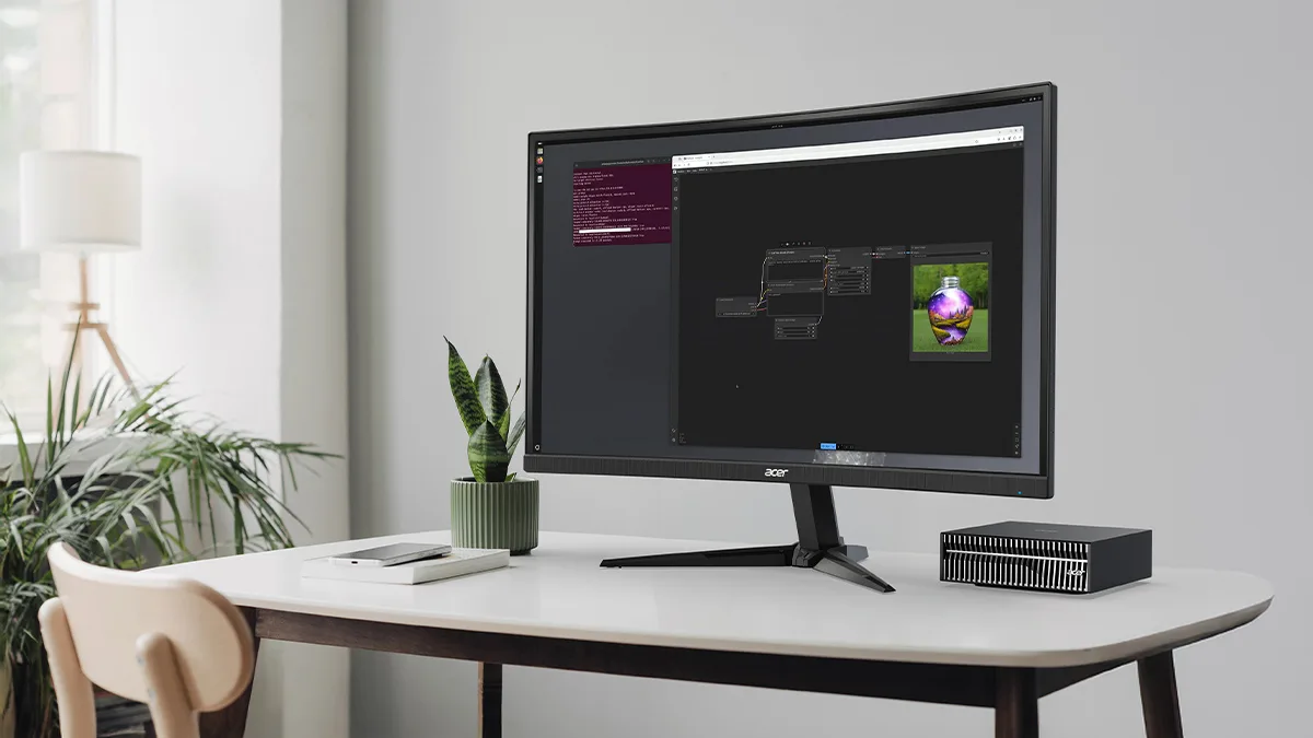 Acer představuje mini pracovní stanici Veriton GN100 AI, postavenou na superčipu NVIDIA GB10
